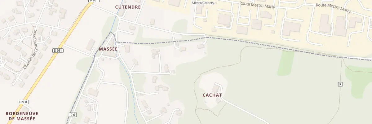Plan du 1990 Route de Gravère à Moirax