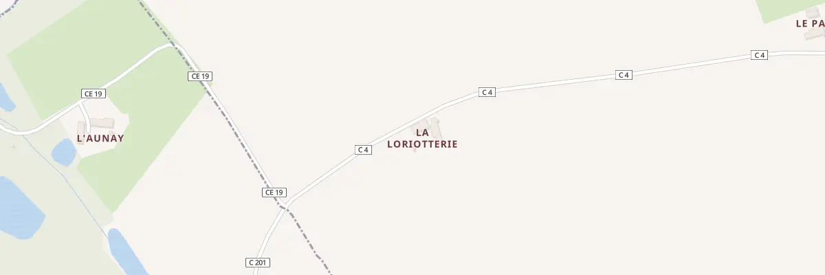 Plan du 5345 La Lorioterie à Coudrecieux