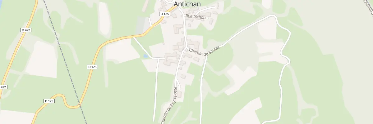 Plan du 6 Che de Peyreposte à Antichan