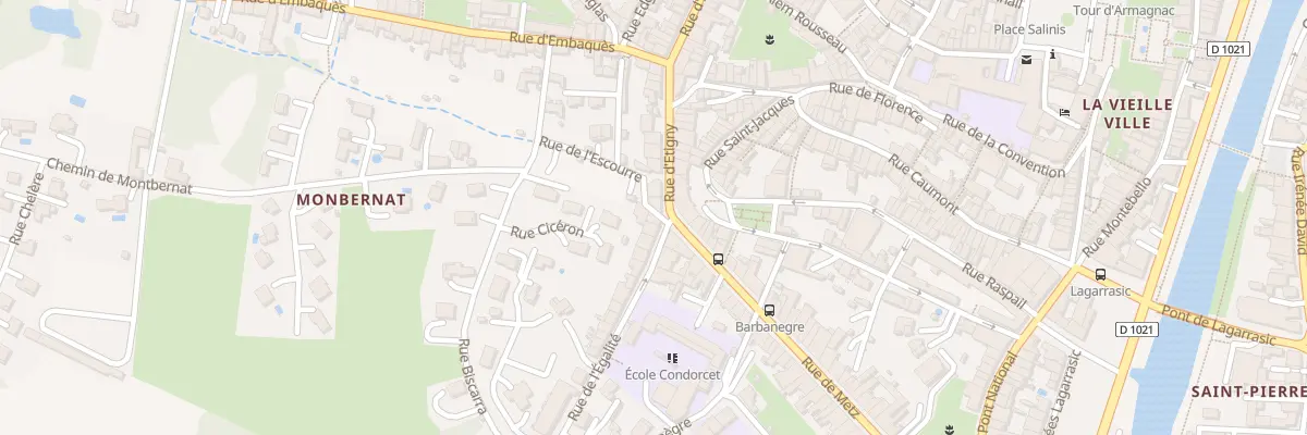 Plan du 2 Rue de l’Egalité à Auch