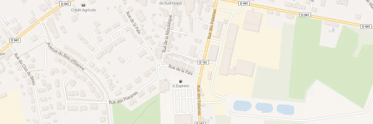 Plan du 35 Rue de la Paix à Terres-de-Haute-Charente
