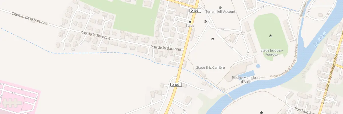 Plan du 3 Rue de la Baronne à Auch
