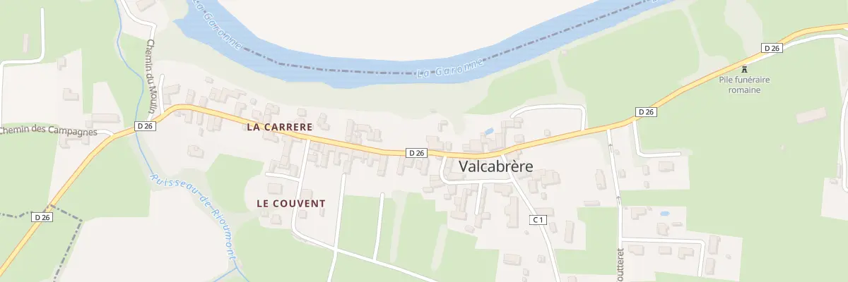 Plan du 30 Le Village à Valcabrère