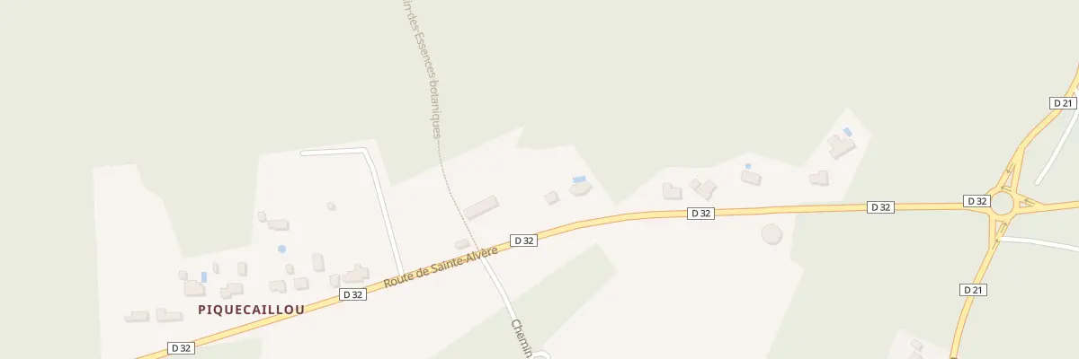 Plan du 23 Rte de Sainte Alvere à Saint-Sauveur