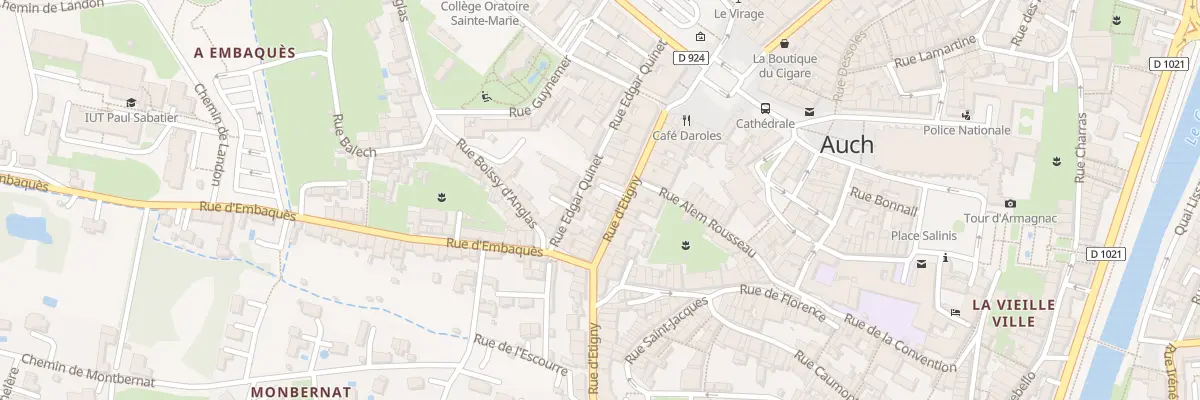 Plan du 23 Rue Edgard Quinet à Auch