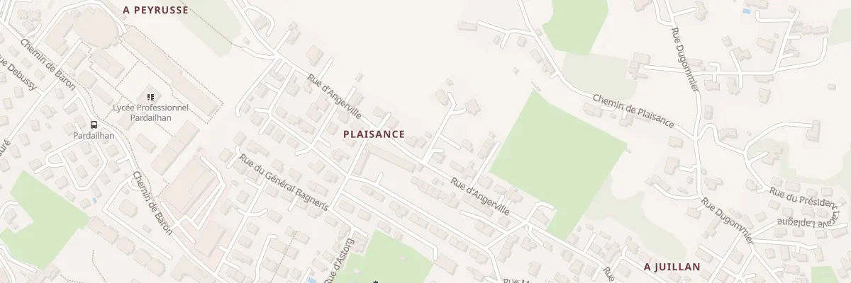Plan du 44B Rue d’Angerville à Auch