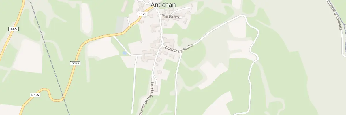 Plan du 7 Che de Soulas à Antichan