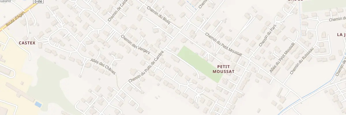 Plan du 2 All du Puits de Carrère à Estillac
