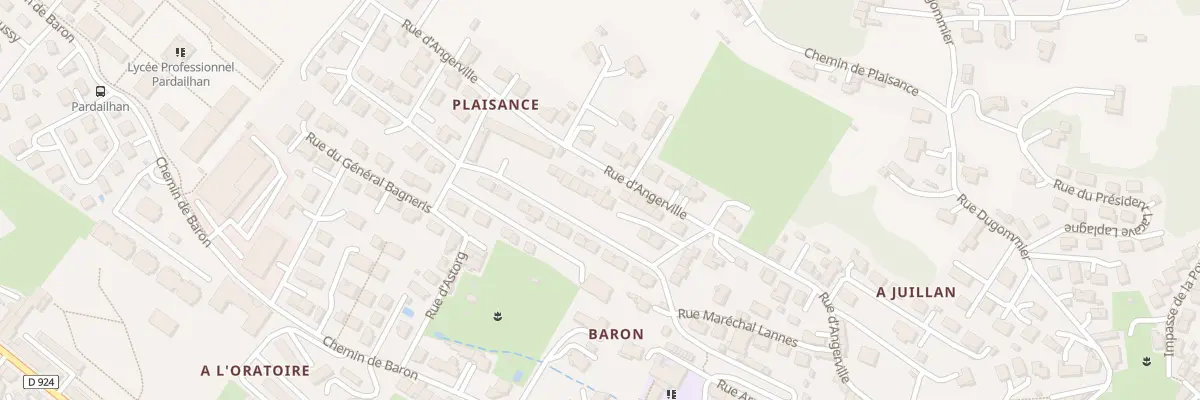 Plan du 35 Rue d’Angerville à Auch