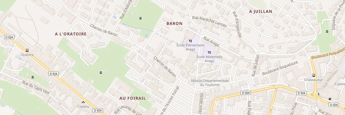 Plan du 6 Che de Baron à Auch