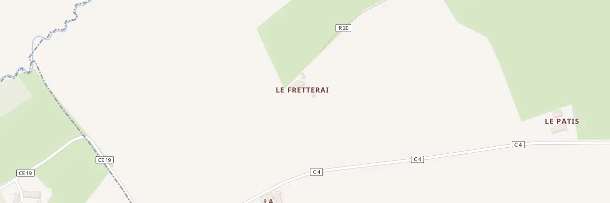 Plan du 5344 Le Fretterai à Coudrecieux