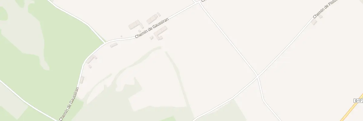 Plan du 1 Gaussiran à Nizan-Gesse
