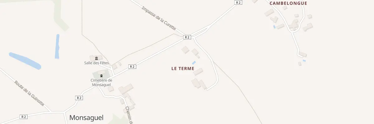 Plan du 30 Le Bourg à Monsaguel