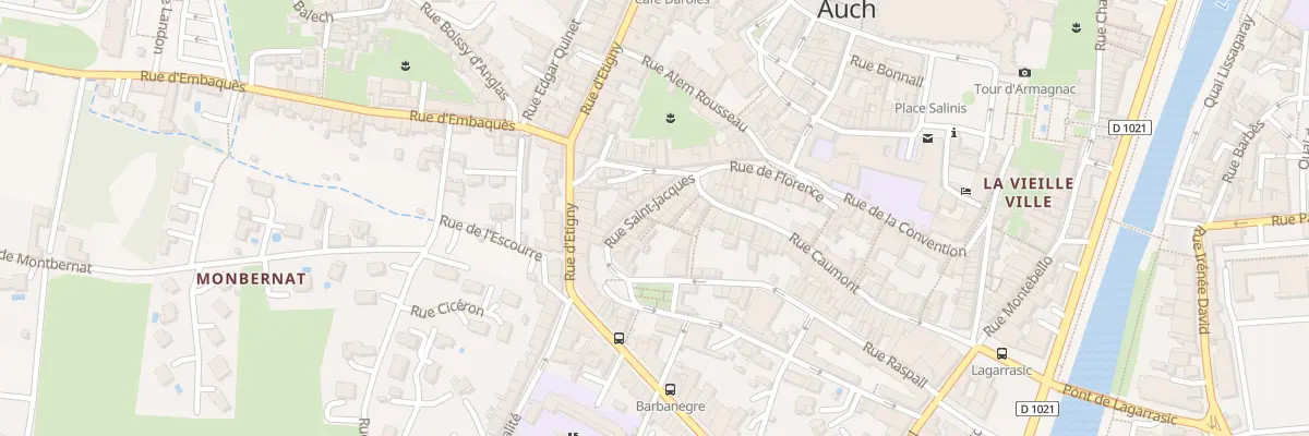 Plan du 9 Rue Saint Jacques à Auch