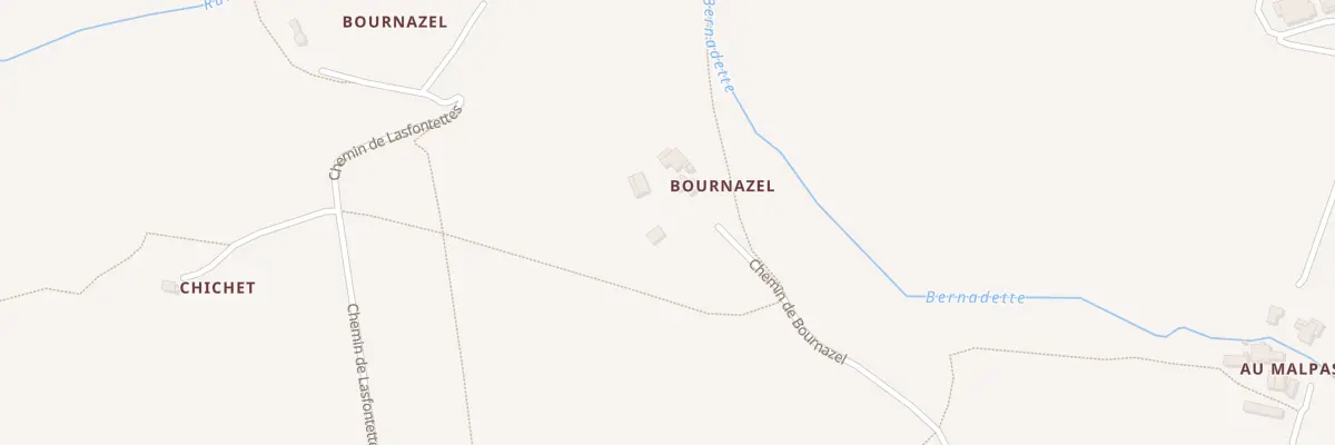 Plan du 885 Che de Bournazel à Madaillan