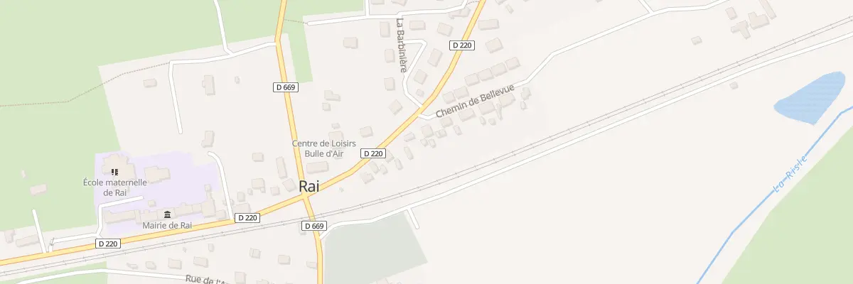 Plan du 2 Che de Bellevue à Rai