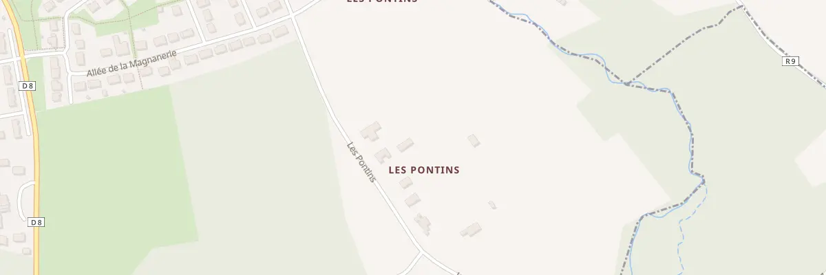 Plan du 205 Les Pontins à Pont-de-Ruan
