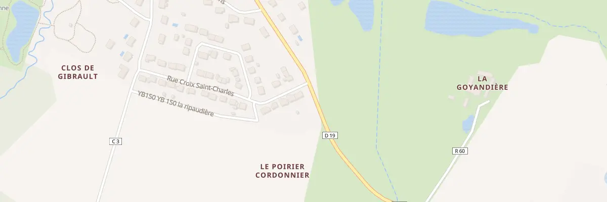 Plan du 1 Rue Croix Saint Charles à Thilouze