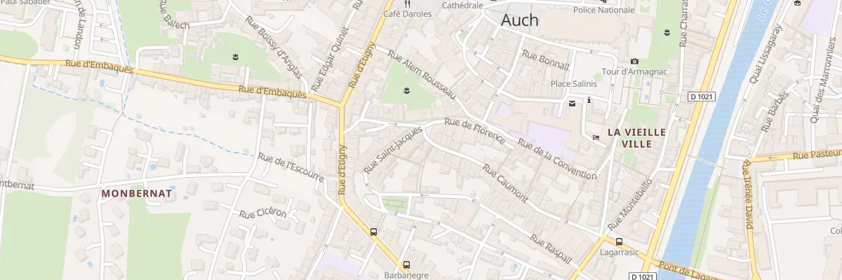 Plan du 3 Pl Garibaldi à Auch