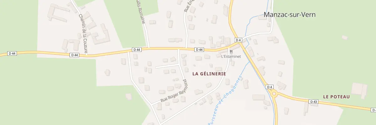 Plan du 45 Rue Roger Reymond à Manzac-sur-Vern