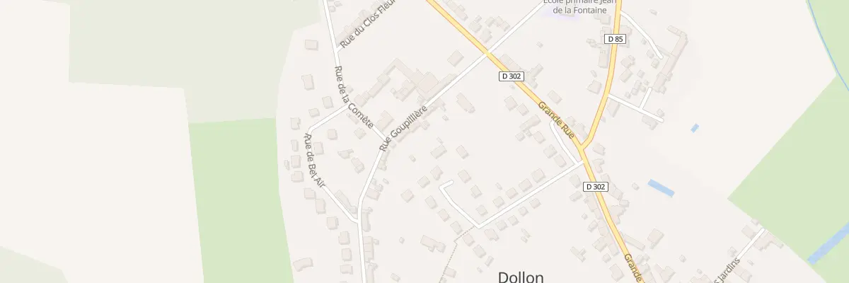 Plan du 9 Rue Goupillere à Dollon