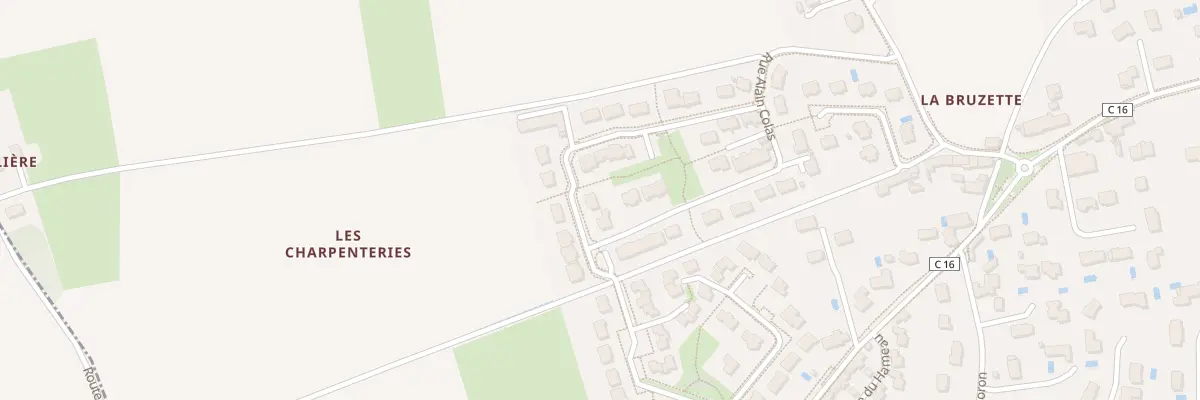 Plan du 22 Rue des Charpenteries à Fondettes
