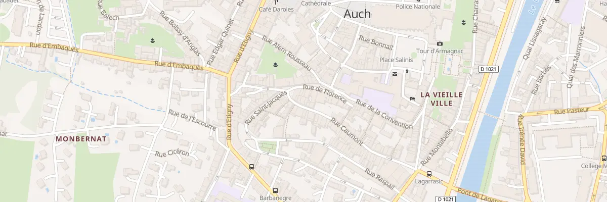 Plan du 5 Rue Caumont à Auch