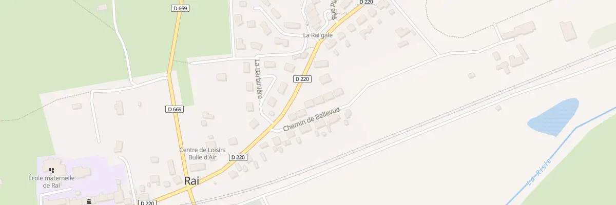 Plan du 5 Che de Bellevue à Rai