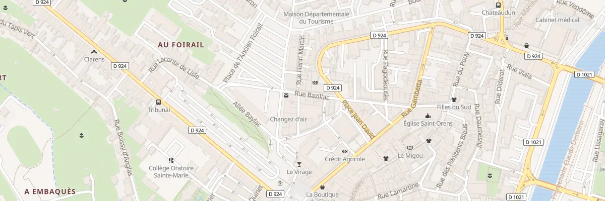 Plan du 11 Rue Bazillac à Auch