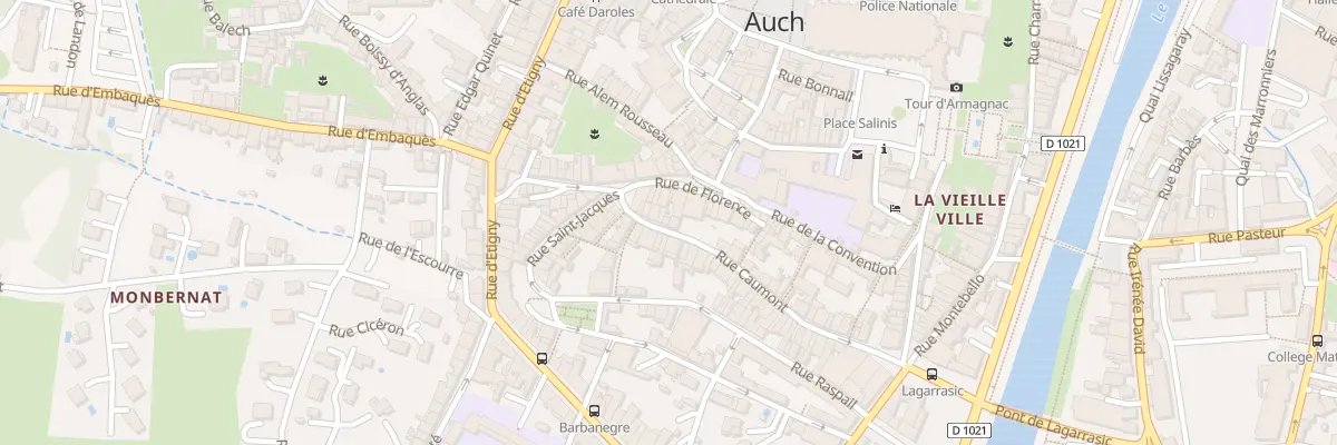Plan du 9 Rue Caumont à Auch