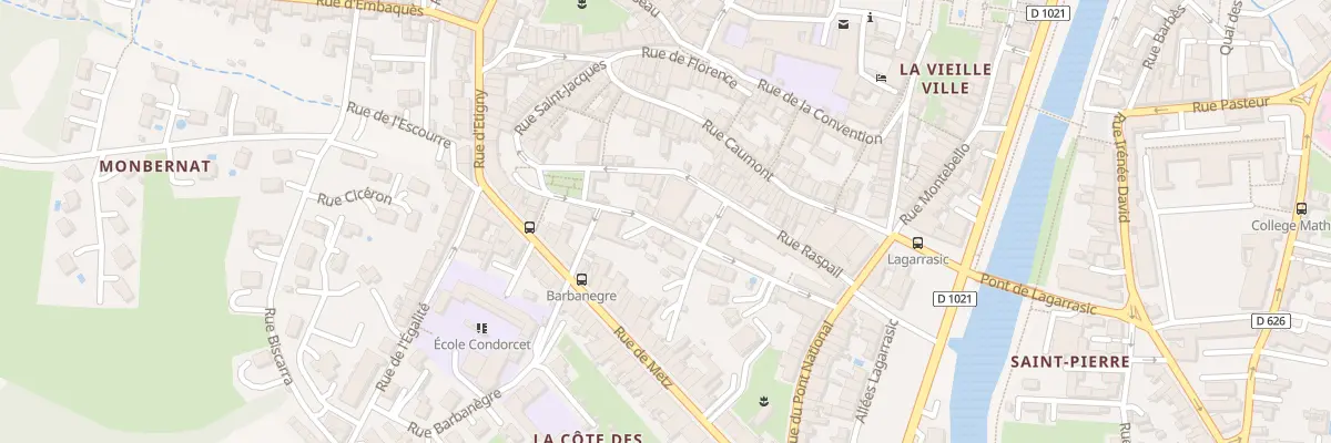 Plan du 5 Rue Turgot à Auch