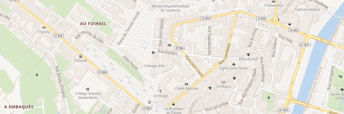 Plan du 7 Rue Joseph Bara à Auch
