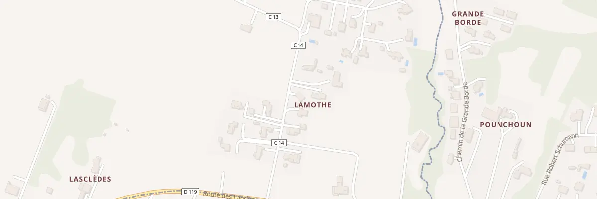Plan du 8 Che de Lamothe à Brax