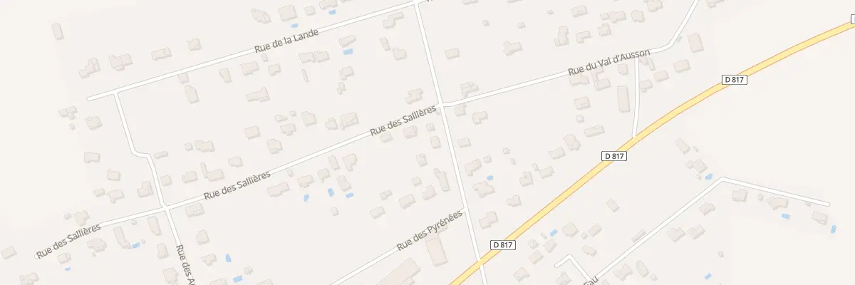 Plan du 1 Rue des Sallières à Ausson