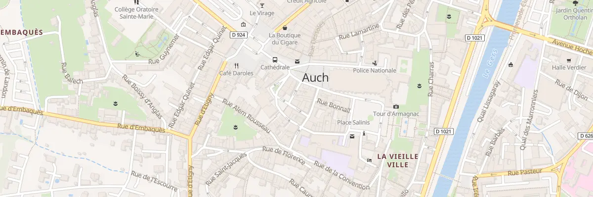 Plan du 5 Rue Charles Samaran à Auch
