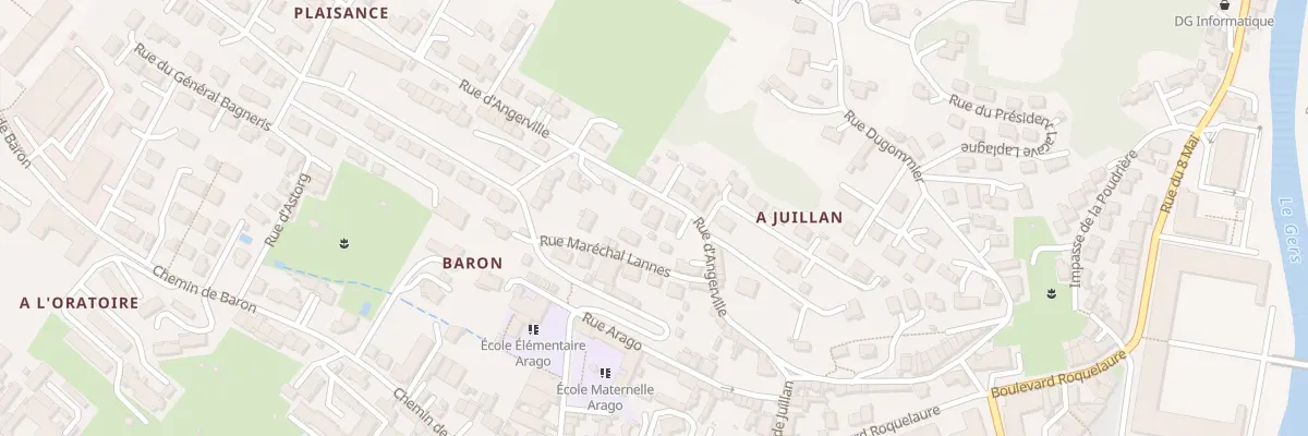 Plan du 25B Rue d’Angerville à Auch