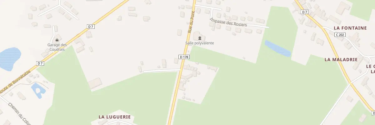 Plan du 7 Rue du Pont à Saint-Aubin-des-Coudrais
