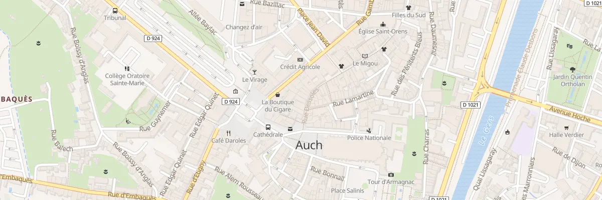 Plan du 7 Rue Dessoles à Auch