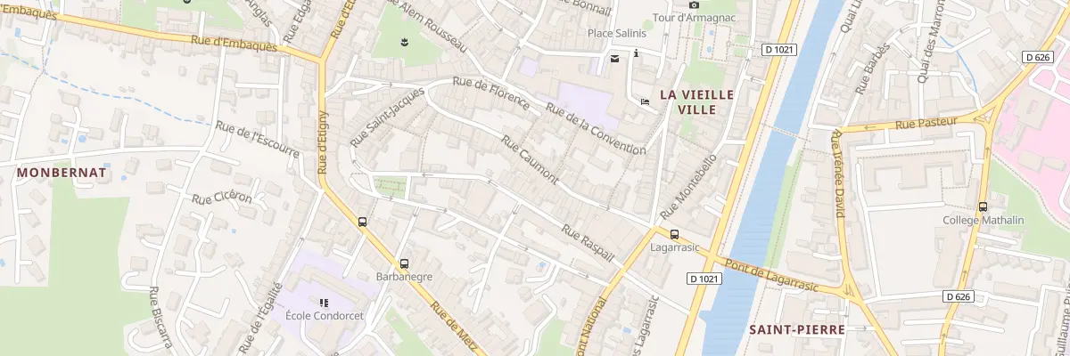 Plan du 34 Rue Caumont à Auch