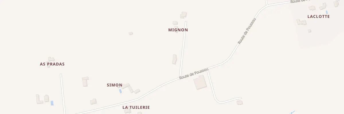 Plan du 2030 Rte de Poussou à Madaillan