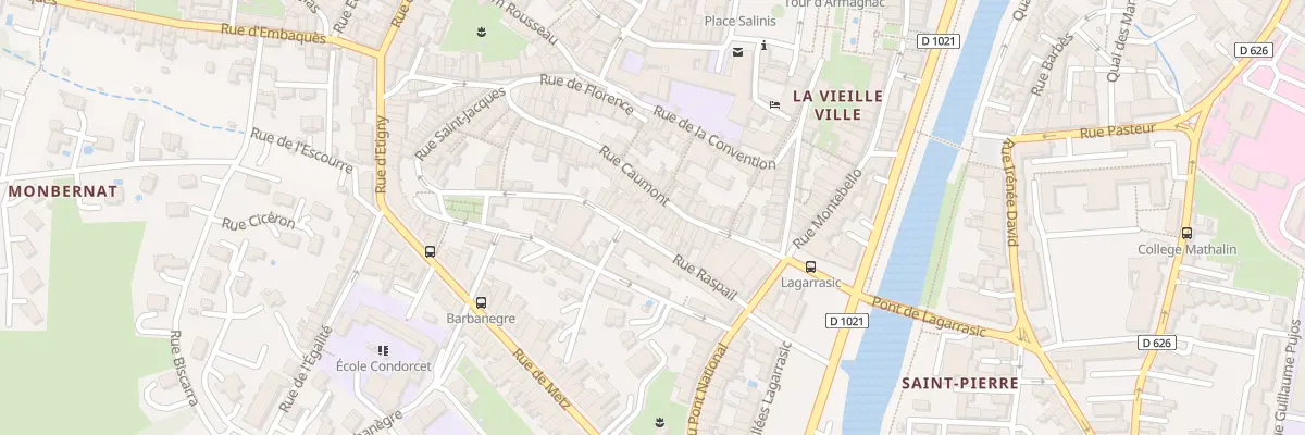 Plan du 40 Rue Caumont à Auch
