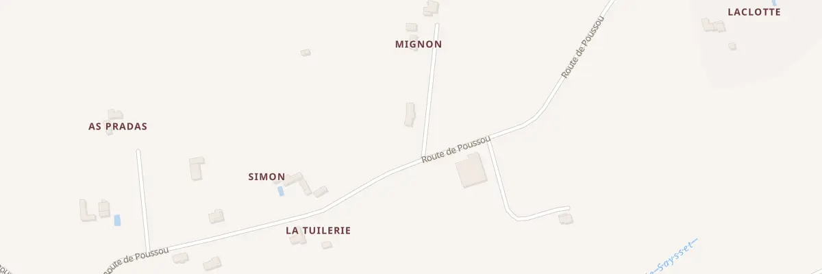 Plan du 2030B Rte de Poussou à Madaillan