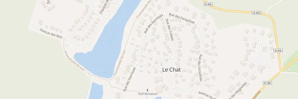 Plan du 119 Le Chat à Écuras