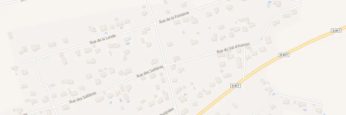 Plan du 1 Rue du Val d’Ausson à Ausson