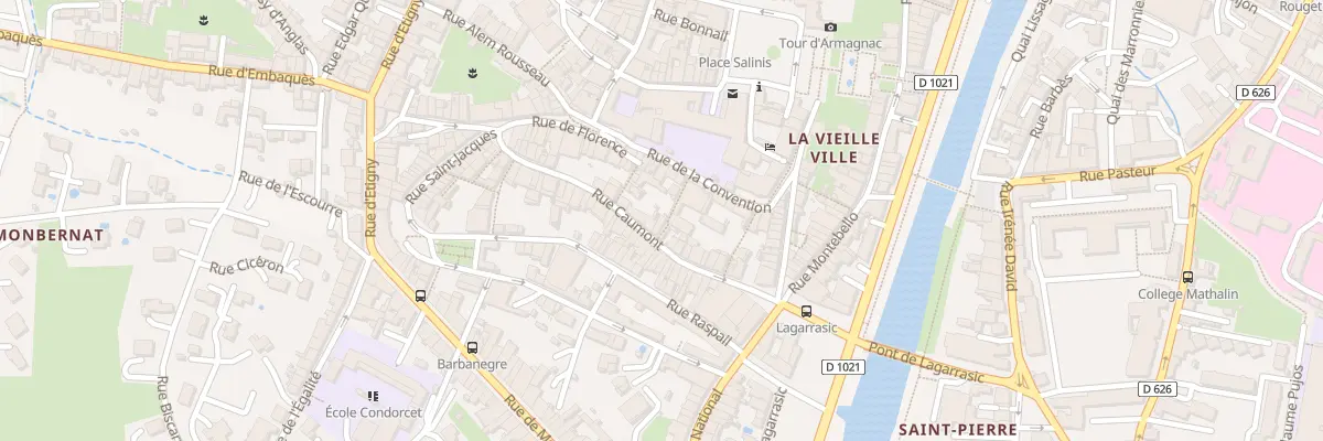 Plan du 21 Rue Caumont à Auch
