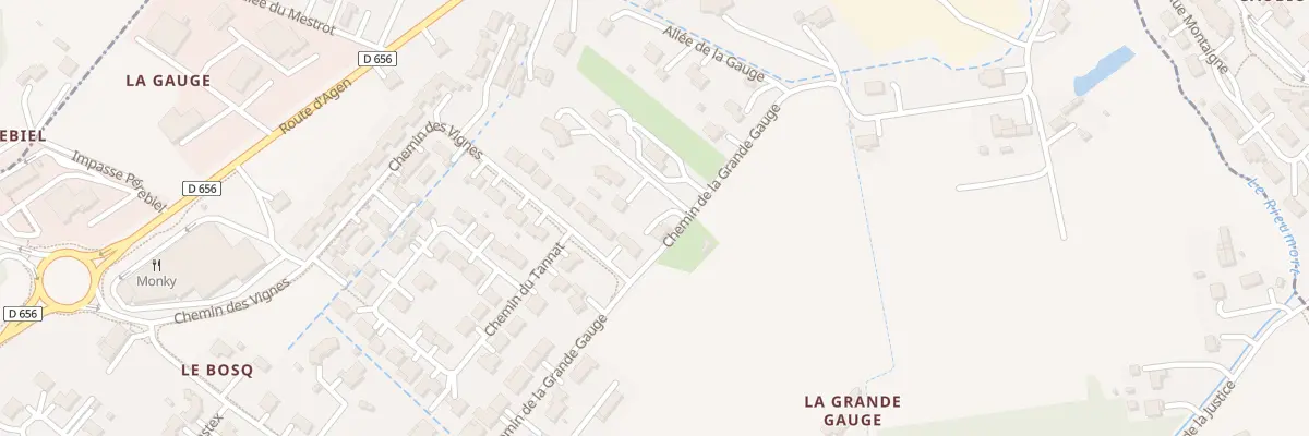 Plan du 15 Che de la Grande Gauge à Estillac