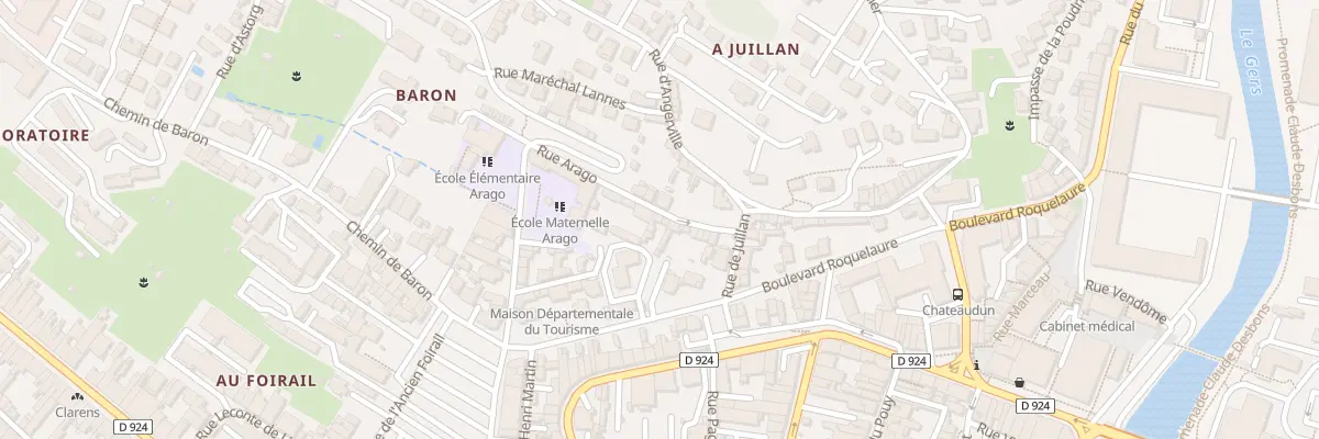 Plan du 18 Rue Arago à Auch