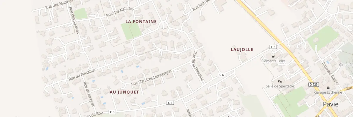 Plan du 5 Imp de la Fontaine à Pavie