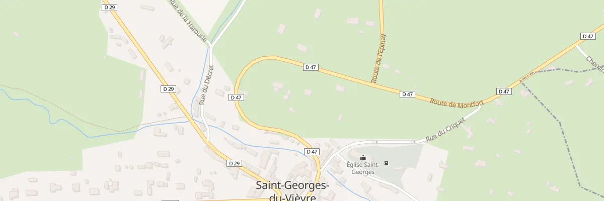 Plan du 332 Rte de Montfort à Saint-Georges-du-Vièvre