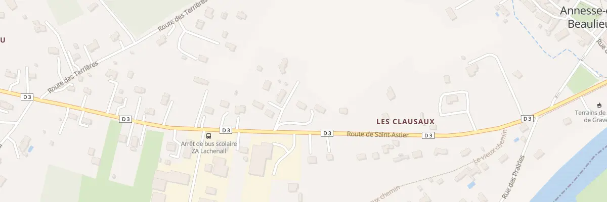 Plan du 18 Rte de Saint-Astier à Annesse-et-Beaulieu